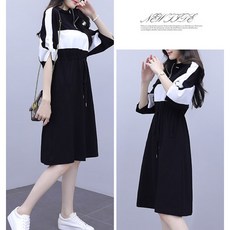 엘레스 반팔원피스 원피스 루즈핏 여성원피스 반팔 롱원피스