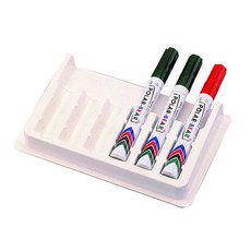 【利多文具】PH-06 磁性筆座 一般白板適用 可放6支筆, 1個
