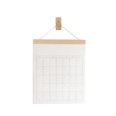 The Homes木質懸掛磁鐵掛勾週計畫+補充紙 14張, 單色, 1組