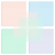 베이토리 200매 글리터 투명 스티키 노트 3x3인치 투명 소프트 파스텔 메모 패드 방수 반투명 셀프 스틱 노트 오피스 스쿨용 셀프 접착 노트 파스텔 76mm 를 살펴보세요, 3 x 3 in