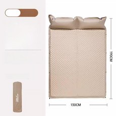 접이식 피크닉 원터치 그늘막 쉘터 방수 풀세트 대형, 기본 사용 인원, 카키 2인용 도트 3cm 매트리스