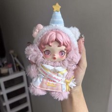 SKULLPANDA 겨울 운동복 2세대 블라인드 박스 인형, 생일 케이크 파티 세트 (인형 제외)