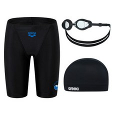 아레나 남아동 수영복3종세트