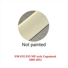 BMW 3 시리즈 E92 E93 E90 MP M4 스타일 CSL 05-12 뒷 트렁크 스포일러 호환, E90 92 93 Unpainted