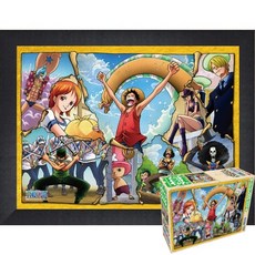 퍼즐피플 원피스 직소퍼즐 500피스 시리즈, 원피스 첫만남 500피스 액자포함(우드블랙), 1개