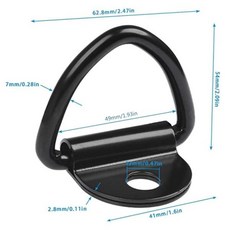 V 링 타이 다운 소형 스틸 V 링 앵커 래싱 링 케이스화물 트레일러 RV 보트 N0HF, 02 5.5