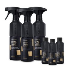 불스원 뉴 크리스탈코트 플러스 유리막코팅제 500ml(광택+발수코팅효과) 3개 +코트리필, 단일구성