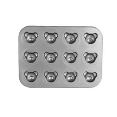 고급 실리콘 코팅 곰돌이 팬 12구 MP091, 1개