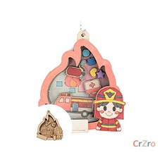 민화샵 DF 직업 쉐이커 키링 소방관 1개입 가방 열쇠고리 자동차 키홀더 S M