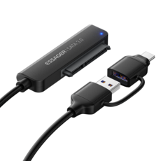 Essager 2.5형 HDD/SSD듀얼 컨버터 USB3.0 A+C타입 to SATA 케이블, 1개, USB3.0  50cm 1개, USB3.0  50cm