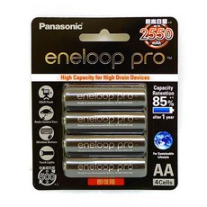 Panasonic 國際牌 eneloop pro 充電電池, 1個, 3號2550mAh(4入)