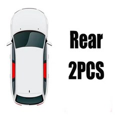 자석식 차량용 햇빛 가리개 앞 유리창 커튼 창문 자외선 차단 바이저 블라인드, 색상: 6. 2pcs Rear