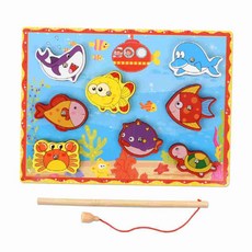 자석 낚시 퍼즐 유아 바다 동물 장난감 자석놀이