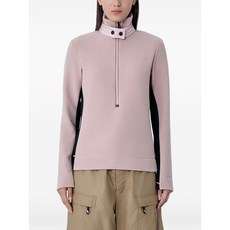 몽클레르그레노블 콘트라스트 패널 하프 집업 스웨트셔츠