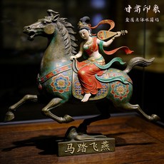 馬踏飛燕 立體金屬冰箱貼, 如圖所示