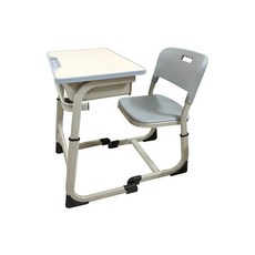 奢尚匯品 兒童學習桌椅 可陞降, 灰白色升降,長65cm*寬45cm*高64-76cm