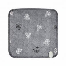 HanilMedical 카본 열선 탄소 전기 방석, 엔틱자전거그레이, 45 x 45 cm