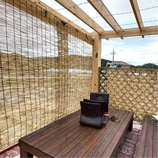 가림막 갈대발4자 옥탑 여름 문발 120X165 입구 창문발 사생활보호