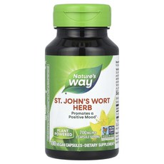 Nature's Way 세인트존스워트 허브 700mg 베지 캡슐 100정(캡슐 1정당 350mg), NaturesWay세인트존스워트허브700mg베지캡슐10, 1개, 100정