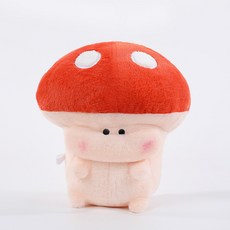 蘑菇抱枕，可愛毛絨玩具，兒童陪伴玩偶，節日禮物, 1個, 蘑菇,20釐米0.25kg