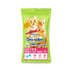 고양이모래 유니참 데오토일렛 고양이 패드 8P다묘용, 단일구성