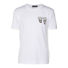 돌체앤가바나 중고 셰프 패치 코튼 티셔츠