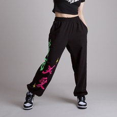 댄마샵 미레터링 와이드 조거팬츠 방송댄스복 줌바댄스복 에어로빅복 하의