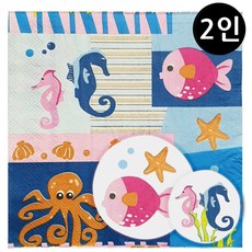 꼬메빔보 냅킨아트 비누클레이 바다이야기 2인 세트