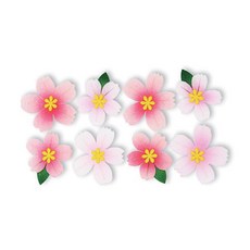 봄환경판 어린이집 펠트 싱그러운 꽃과 나뭇잎 꾸미기, 벚꽃