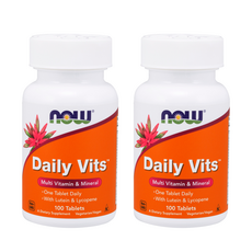 NOW Foods 日常綜合維他命礦物質錠, 100顆, 2罐