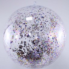 HYLSS 兒童沙灘戲水充氣球 日常實用, 1個, 彩色亮片60CM:標準尺寸9941, 1cm