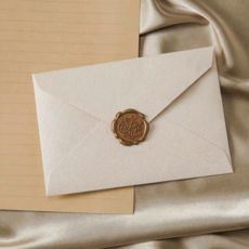 로멀리 고급 편지봉투 3p + 편지지 10p + 스탬프 3p 세트, 1개, 화이트