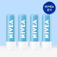니베아 립케어 모이스춰 케어, 무향, 4.8g, 4개