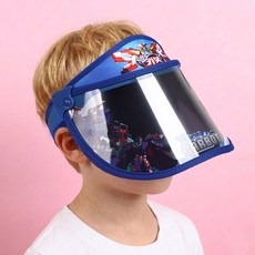 코지24 헬로카봇 썬캡 각도 조절 각도캡 모자 썬햇 햇빛가리개 자외선차단 어린이 키즈 아동 물놀이 선캡 여름챙모자