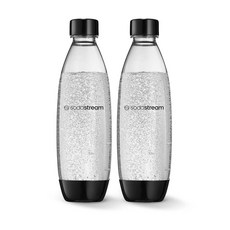 SodaStream 블랙 1L 슬림 탄산 보틀 트윈 팩 2개 206611