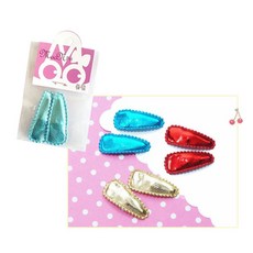 X6 강아지 문펫 애견패션 삼각 똑딱이핀 헤어관리 헤어핀 똑딱이2 78958ea 1(pc)