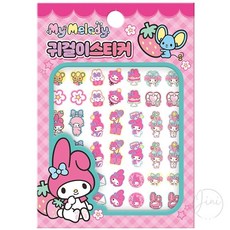 JINI 마이멜로디 귀걸이 스티커 여아귀걸이스티커