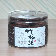 石碇竹柏苑綜合賣場 麥芽膏餅乾醬油麥芽 (古早味零食、鹹甜風味), 黑糖麥芽膏餅300g塑膠盒裝, 1個