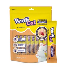 프라미야식파우치80g + 베르디캣 퓨어바이옴 국내생산 대용량 고양이 기능성 유산균 짜먹는간식, 유리너리, 30g, 24개