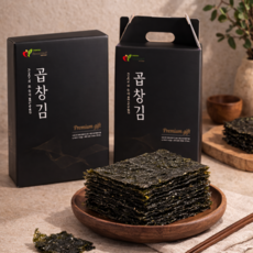 바삭고소끝판왕 선물세트 원조 곱창김 100장, 1박스, 380g