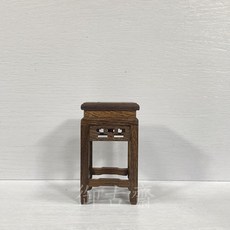 御古齋 四方高腳架 藝品展示底座 [三種尺寸], 小, 虎斑雞翅木, 1