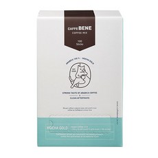 CAFFE BENE 咖啡伴 黃金摩卡即溶咖啡粉隨身包, 12g, 100條, 1盒
