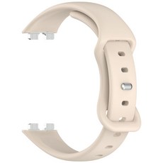 适用华为手环10/9/8表带蝴蝶扣纯色硅胶运动huaweiband9/8腕带, 1個, 象牙白