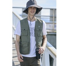 【Wildland 荒野】中性日系多口袋工裝背心 W1712/薄款背心/登山背心/登山露營/野雁戶外