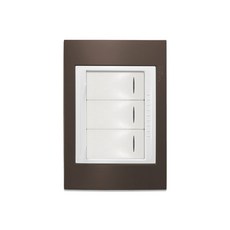 Schneider Unica Plus 三切三路全彩智慧開關, 1個, 可可亞