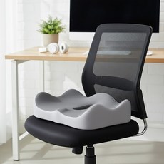 뉴에잇 메모리폼 치질방석 도넛쿠션, 1개, 그레이