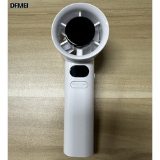 QRU M11迷你手持小風扇 usb充電數顯120檔渦輪高速暴力風扇, 見詳情, 白色