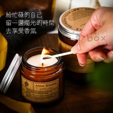 香薰蠟燭 天然植物精油 大豆蠟油 無黑煙 多種香氛選擇 居家香氛, 1件, 410ml, 小蒼蘭