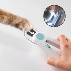그라인더 고양이 LED 강아지발톱깎이 손톱깎이 안심 29513pc 1(PC), 블루