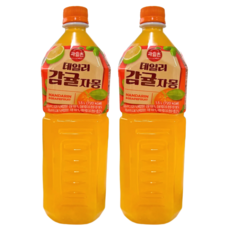 해태 htb 과일촌 데일리 감귤 자몽 주스, 2개, 1.5L